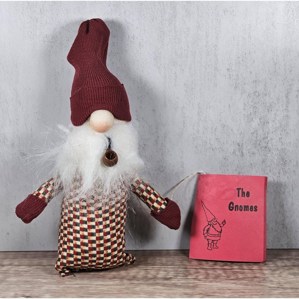 Winter Gnome Shelf Sitter Rustic Christmas Decor 8 Inch