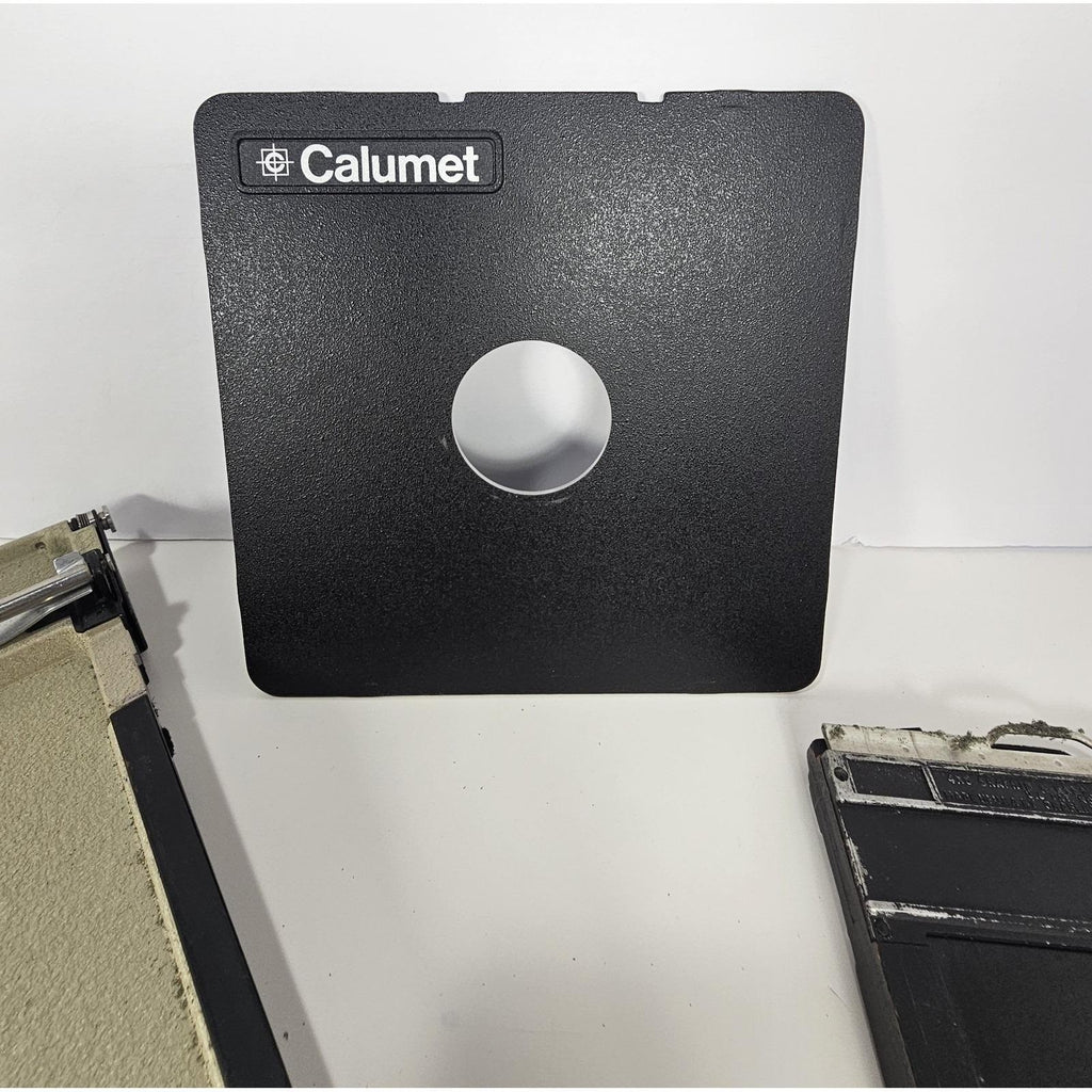 Calumet 4x5 Monorail View Camera w Film Holders & Lens Board