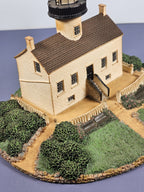 Vintage Old Point Loma Lighthouse sculpture by the Danbury Mint San Diego CA