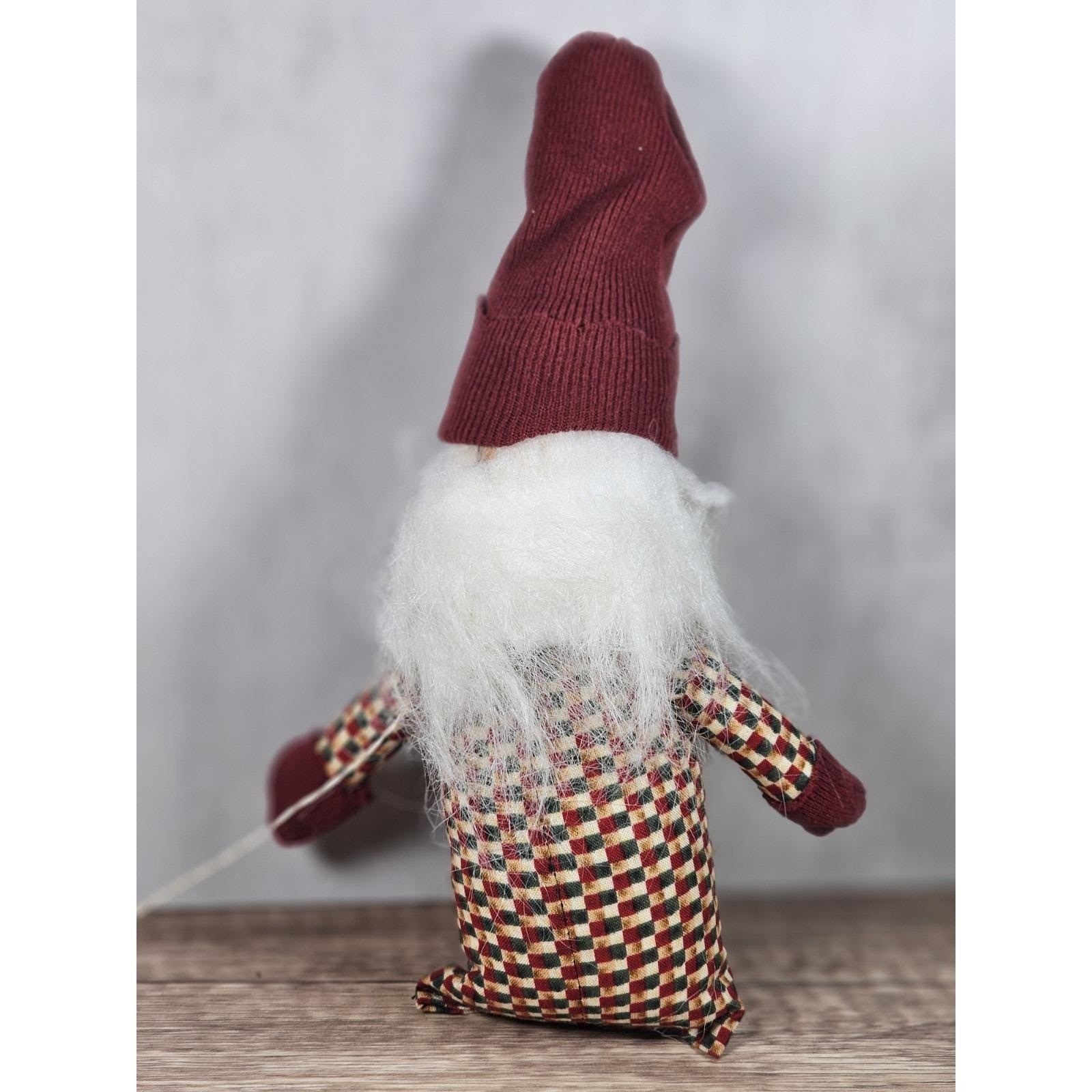 Winter Gnome Shelf Sitter Rustic Christmas Decor 8 Inch
