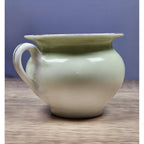 Vintage Porcelain Floral Mini Pitcher Yellow Flowers Gold Trim
