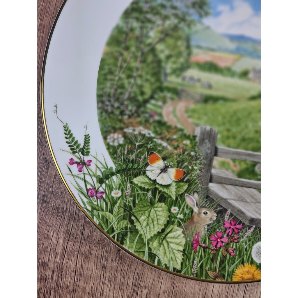 Vintage Franklin Porcelain Plate A Country Path in May Peter Barrett 9 Inch