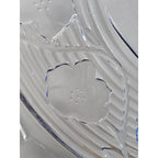 Vintage Anchor Hocking Blue Chip and Dip Plate Glass Serving Tray