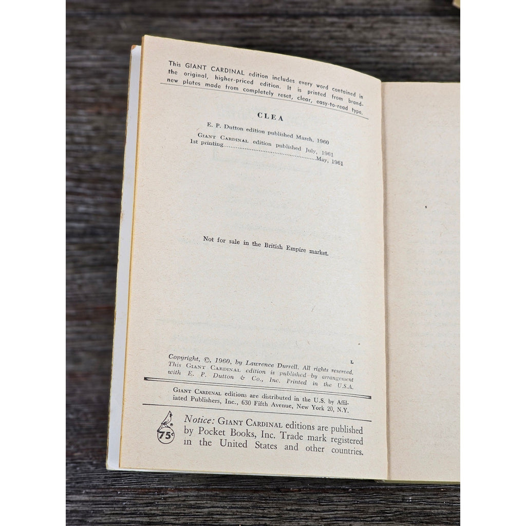 Lawrence Durrell Alexandria Quartet Paperbacks 1961 Vintage Set
