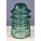 Vintage Hemingray No 9 Blue Glass Insulator May 2 1893