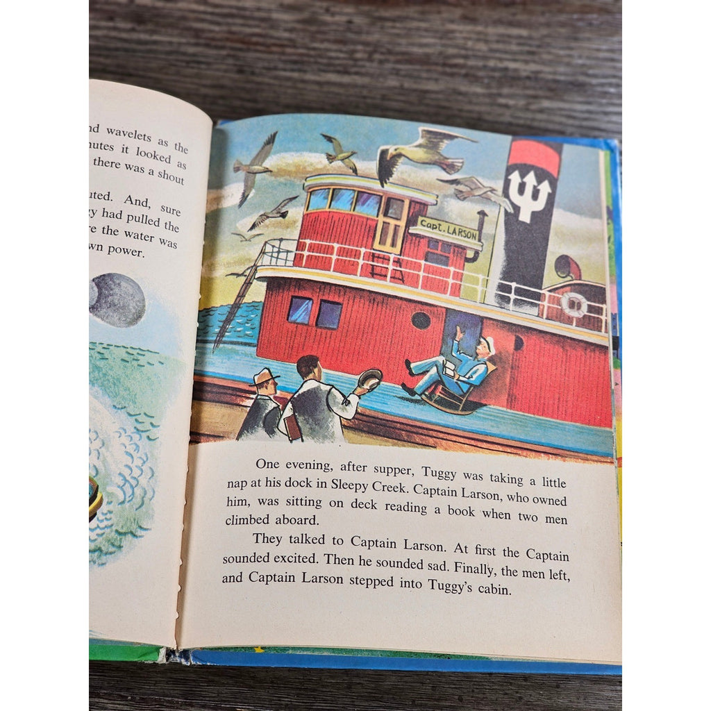Tuggy the Tugboat 1975 Library Ed Wonder Books HC Used