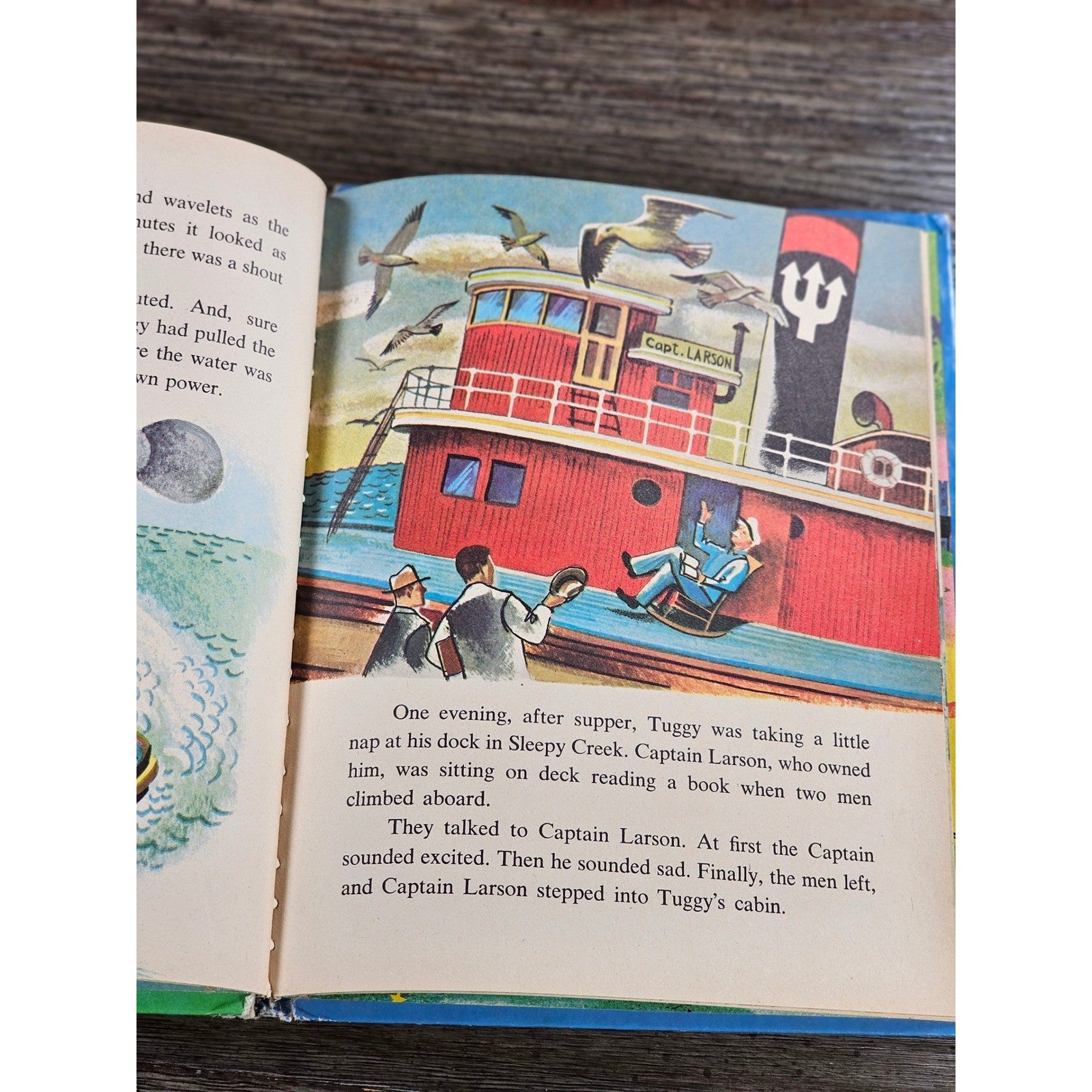 Tuggy the Tugboat 1975 Library Ed Wonder Books HC Used