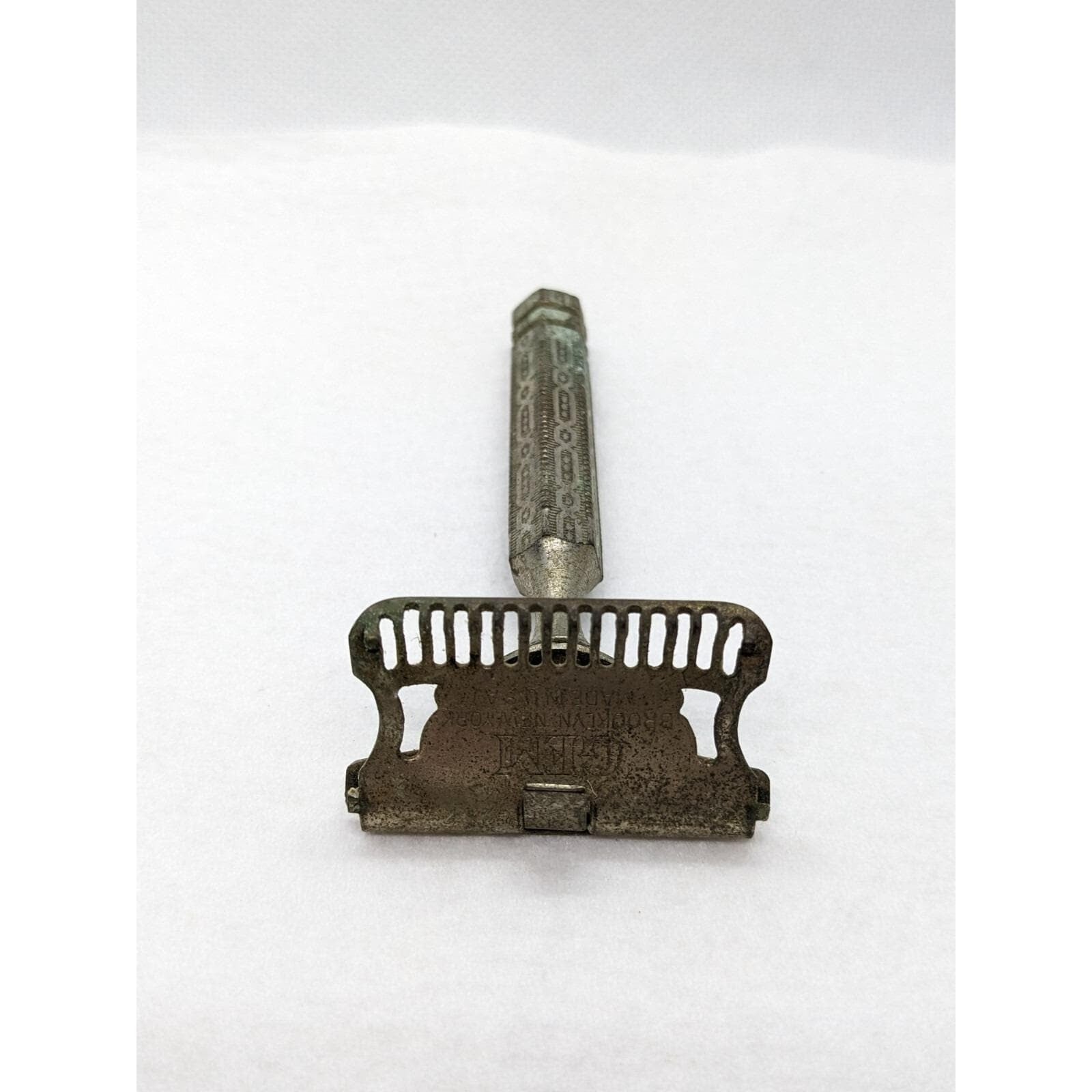 Vintage Gem Junior Safety Razor Single Edge Engraved Handle