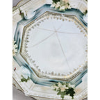 Vintage RS Prussia Octagonal Plate Hand Painted Swans Floral Germany READ