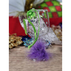 Vintage Wine Glass Christmas Ornament Funny Wine Quote 4 Inch