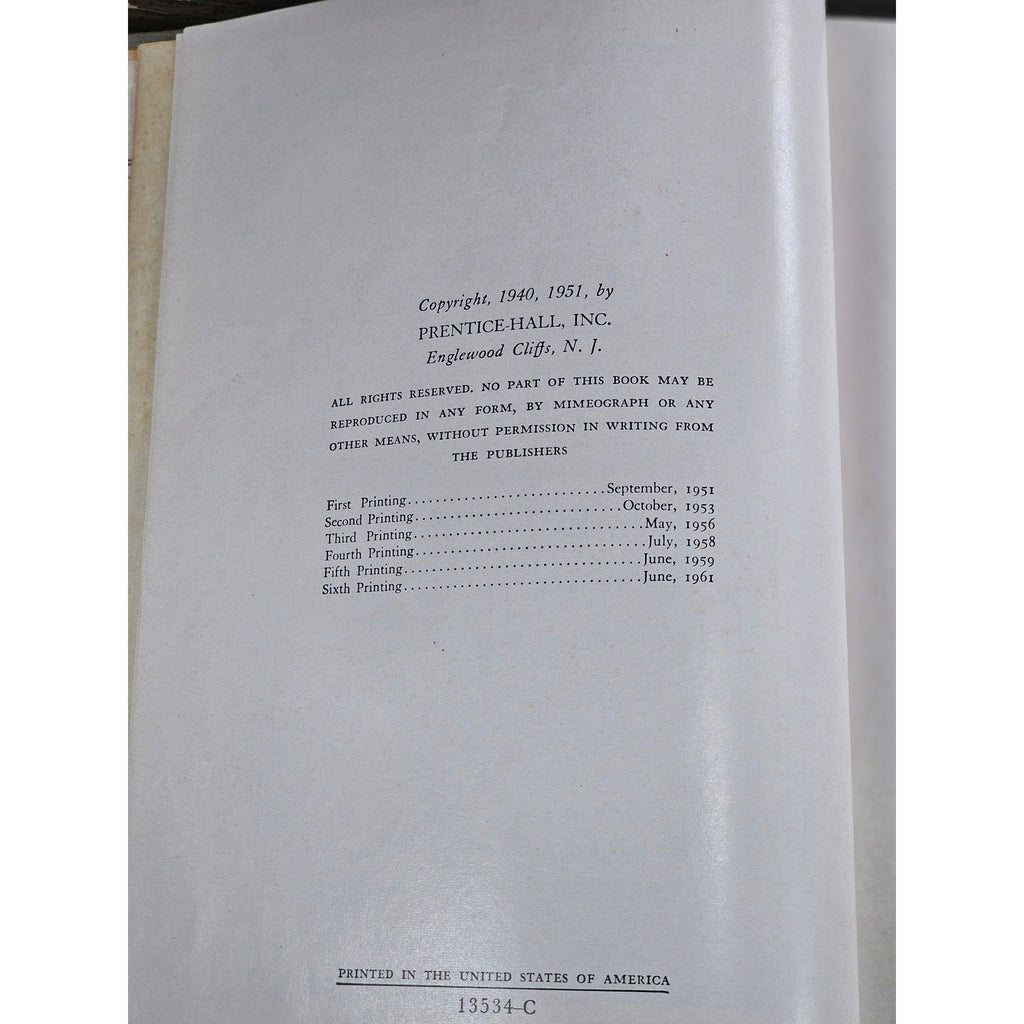 Classical Civilization Greece 2nd Ed 1951 Couch Geer Hardcover