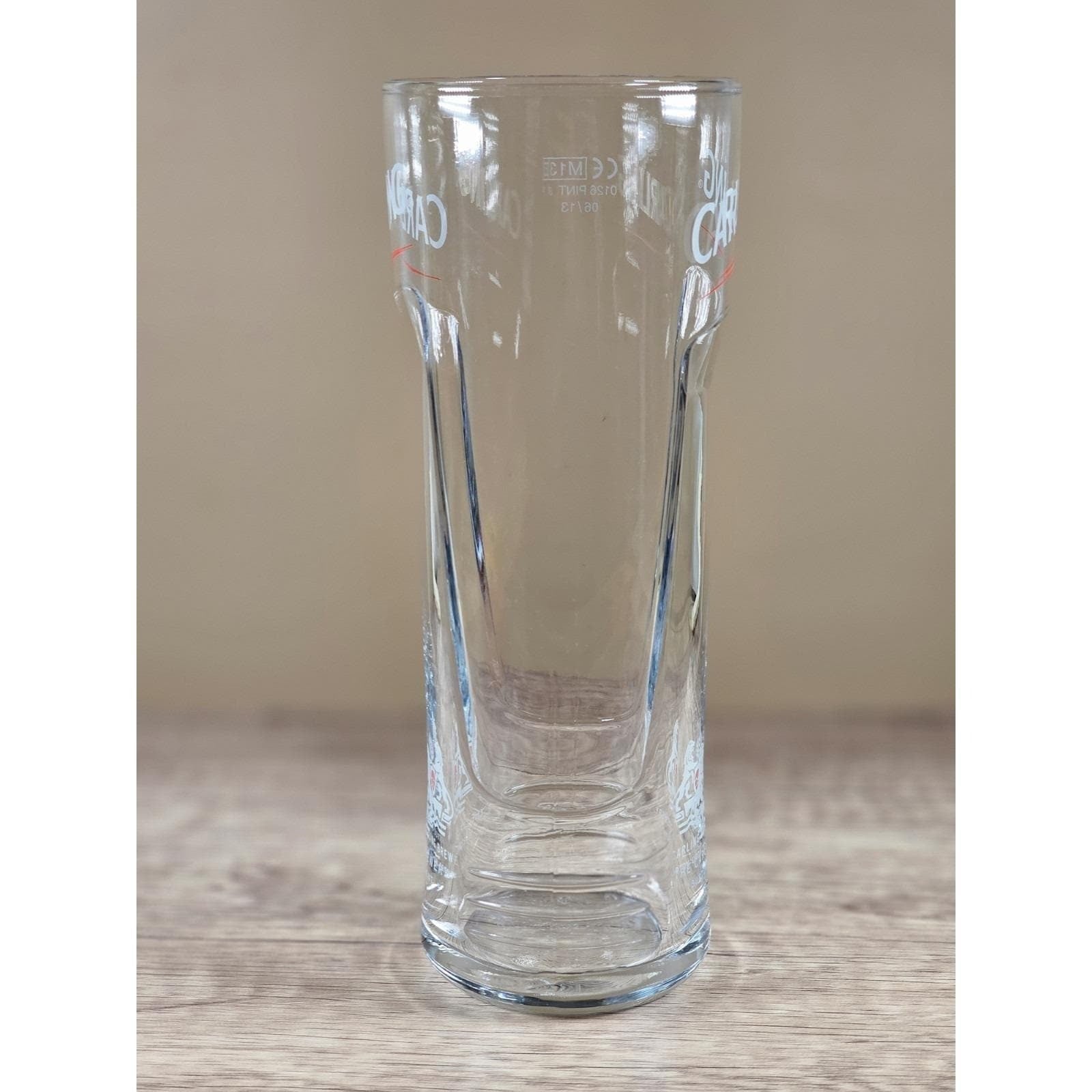 Vintage Carling Pint Glass Tumbler Clear Barware 8 Inch Beer Glass
