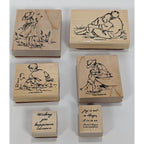 Stampin Up Summer By The Sea Stamp Set 2004 Retired Set of 6