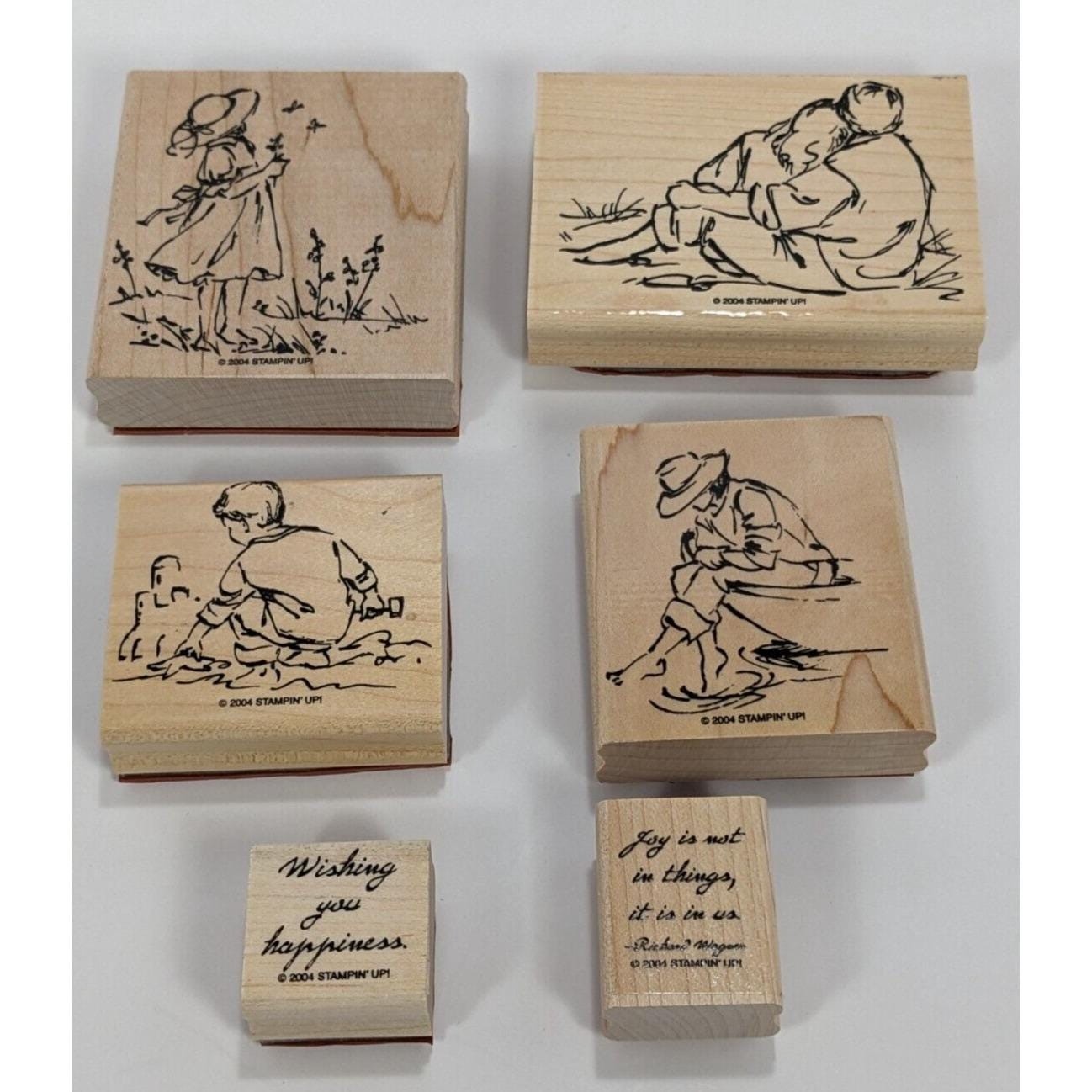 Stampin Up Summer By The Sea Stamp Set 2004 Retired Set of 6