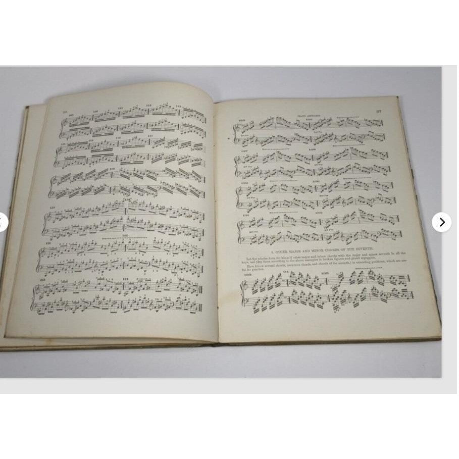 Antique 1865 Technical Studies for the Piano Forte Music Book