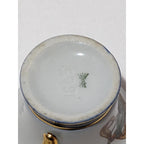 Vintage German Demitasse Cup Gold Plated Floral Eger Co