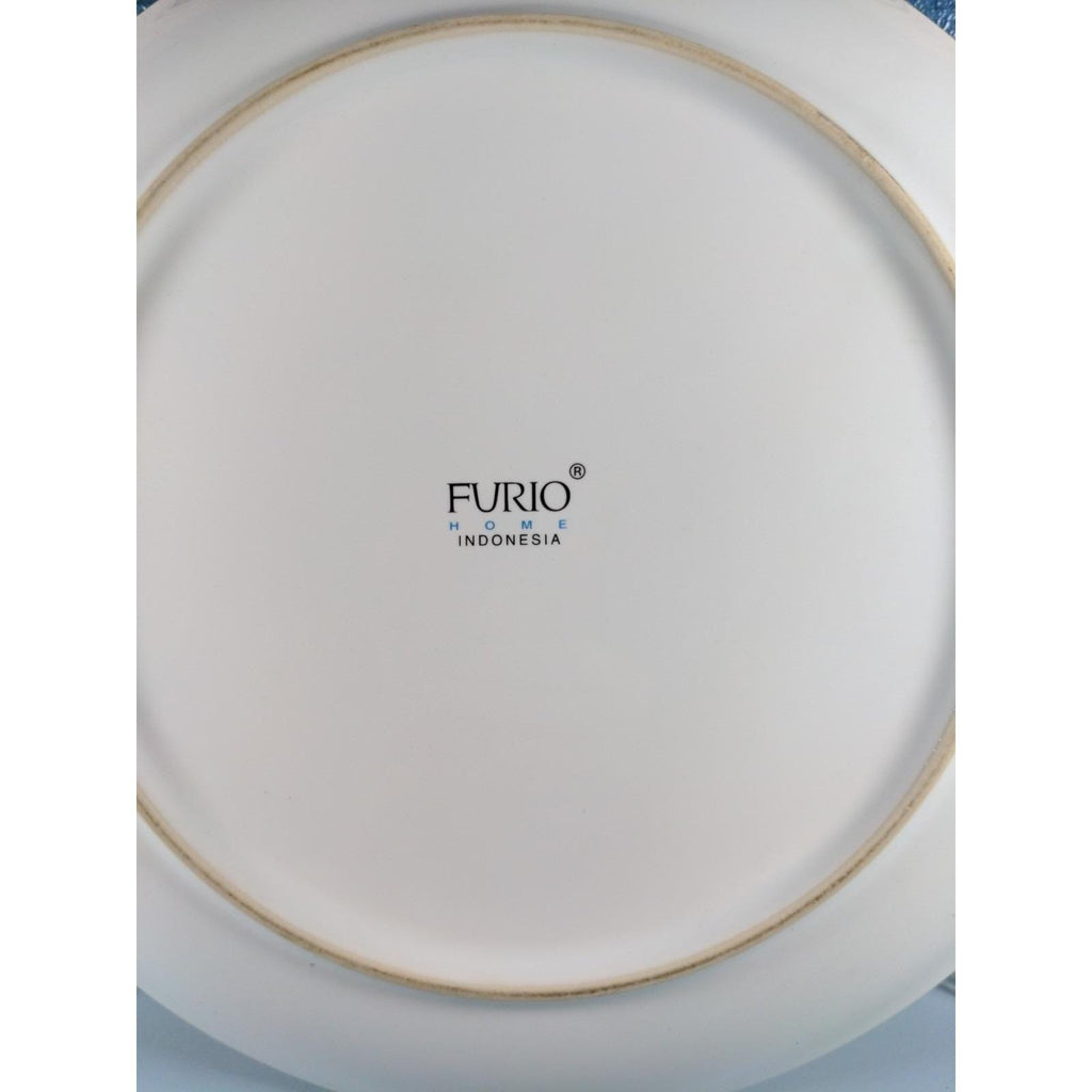 Furio Eden Fruit Platter Vintage Oval Porcelain Fruit Motif Serving Dish