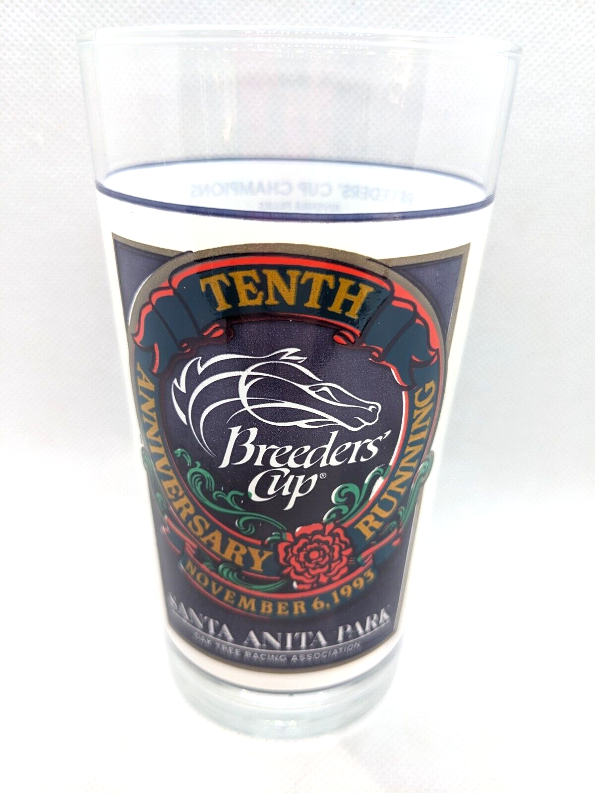 Vintage Breeders' Cup 1993 Santa Anita Park Racing Glass by Libbey