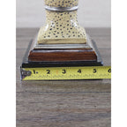 Vintage Textured Table Lamp 28.5" Tall Speckled Cream Base