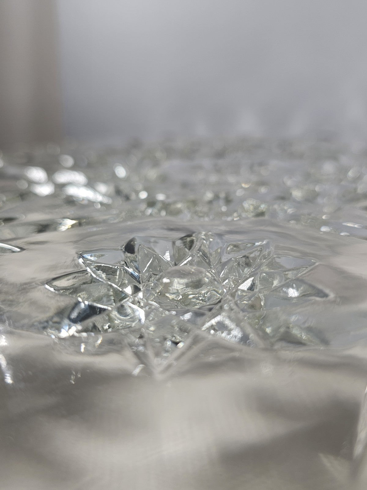 Anchor Hocking EAPC Presscut Star Of David 13.5" Round Glass Serving Tray/Platte