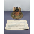 Danbury Mint Block Island Lighthouse Figurine COA 7 Inch Base