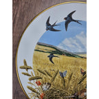 Vintage Franklin Porcelain Plate Wheatfields in August Peter Barrett 1979