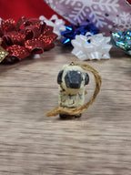 Set of 3 Small Nativity Wiseman Sheep and Horse Christmas Ornaments Miniature