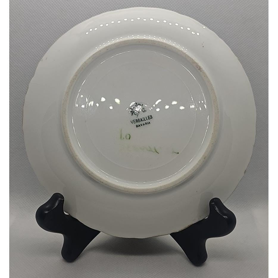 Vintage RC Versailles Bavaria Floral Plate 6" Hand Painted Porcelain