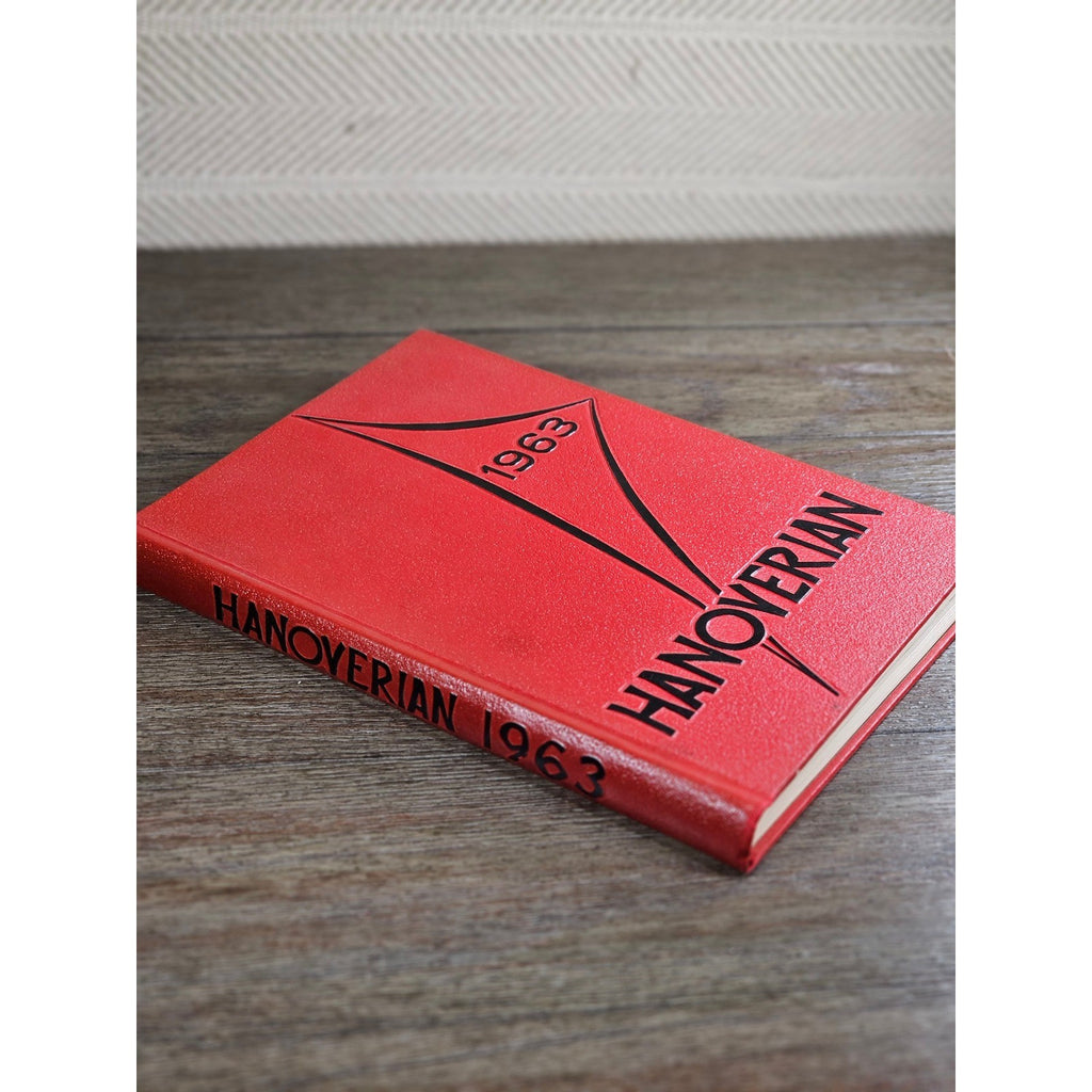 1963 Hanoverian Yearbook Wilmington NC Senior Class Red Hardcover