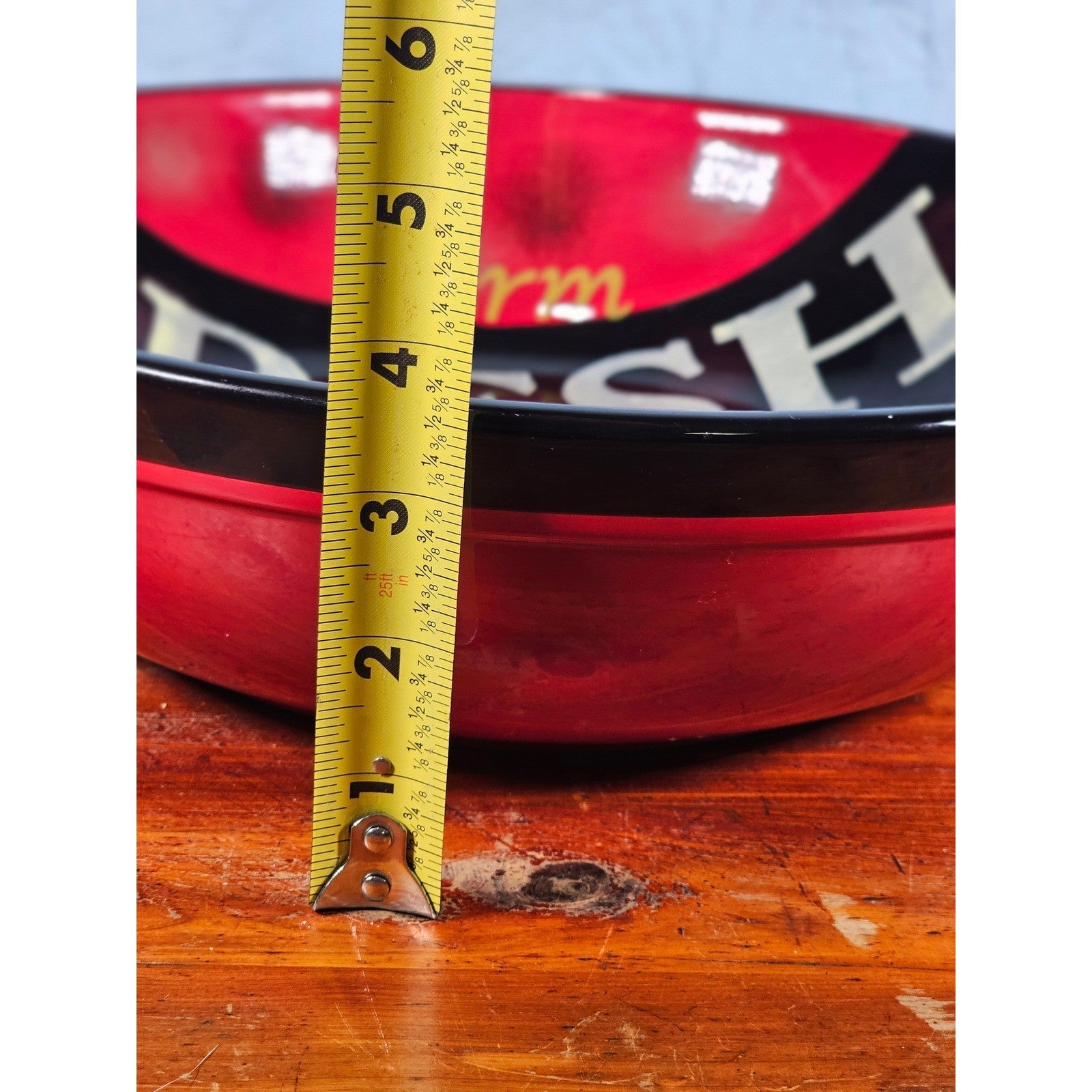 Certified International Farm Fresh Artichoke Serving Bowl Red Black