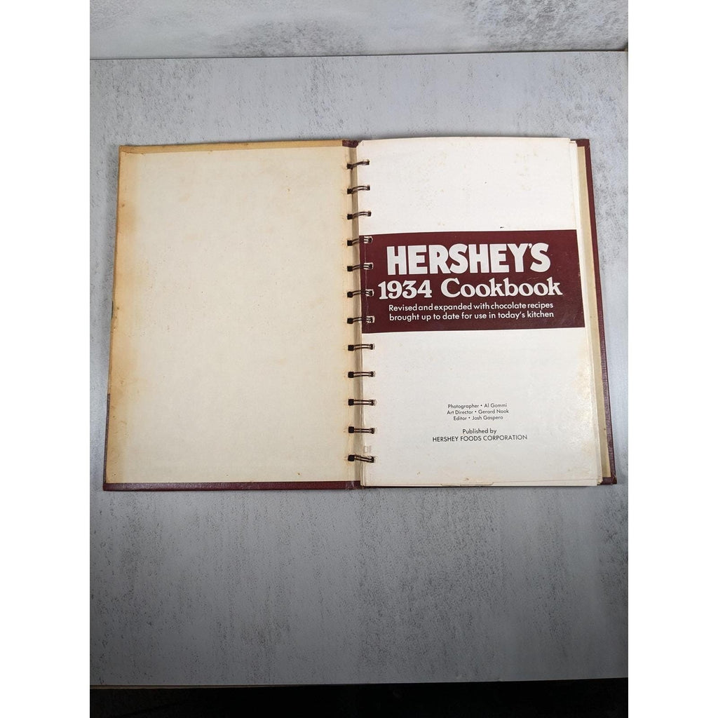 Hersheys 1934 Cookbook 1971 Revised Spiral Hardcover Recipes