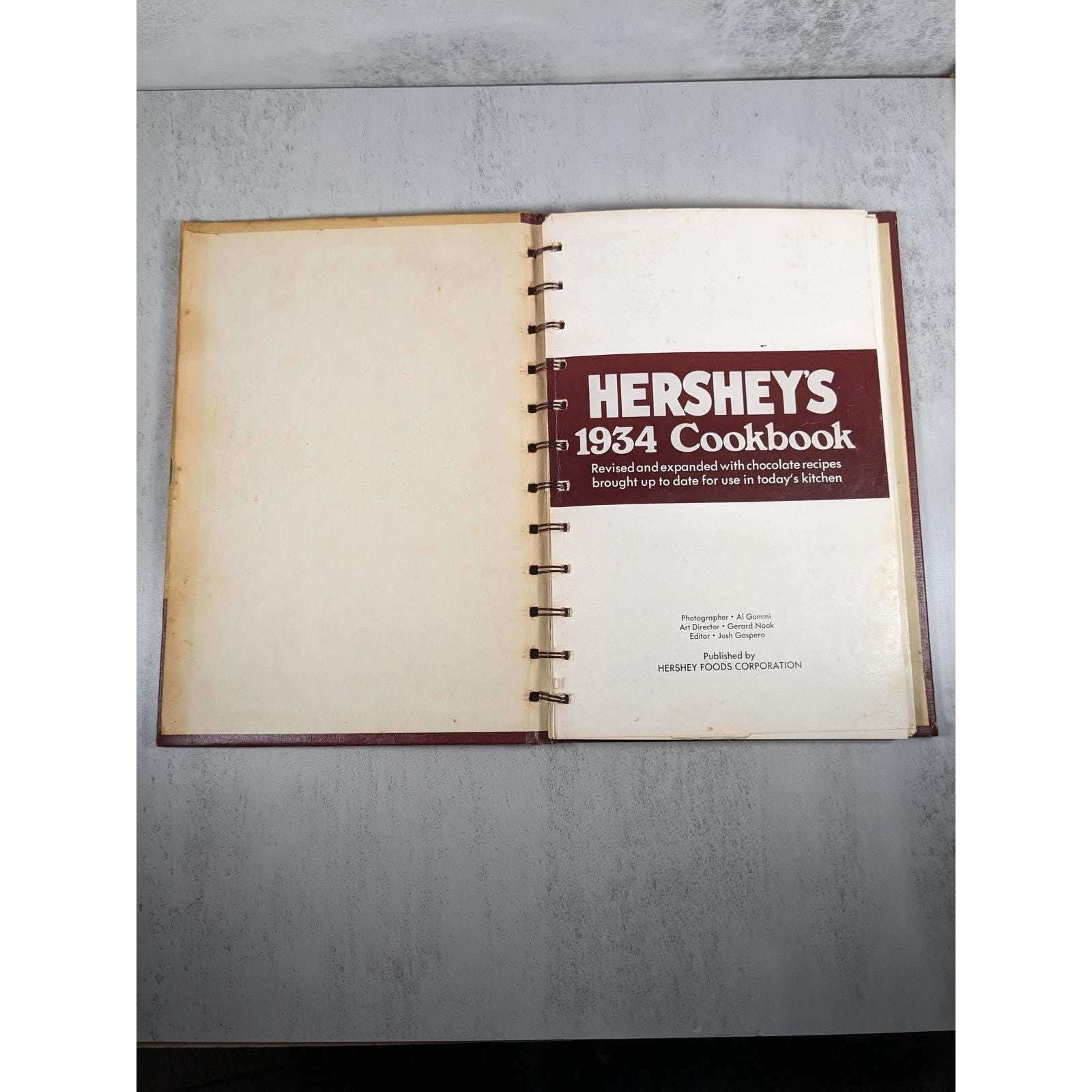 Hersheys 1934 Cookbook 1971 Revised Spiral Hardcover Recipes