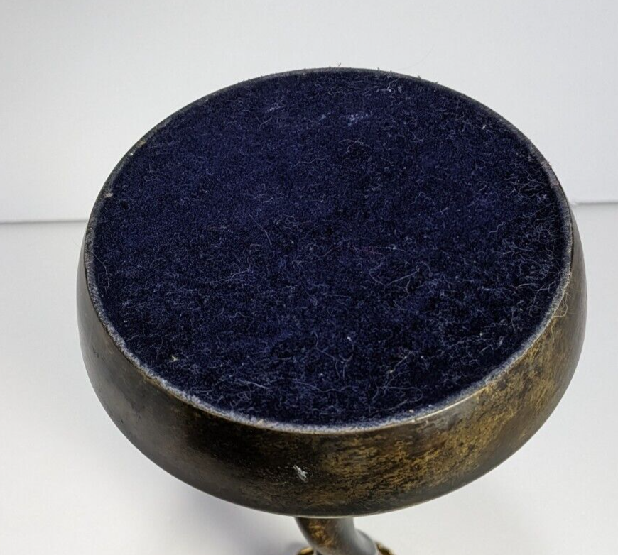 Vintage Brass Twist Candlestick Holder – 10.5" Tall Brass Taper Holder, Rustic