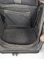 Nintendo DS Gameboy Small Backpack Carrying Case Black Zippered Game Bag