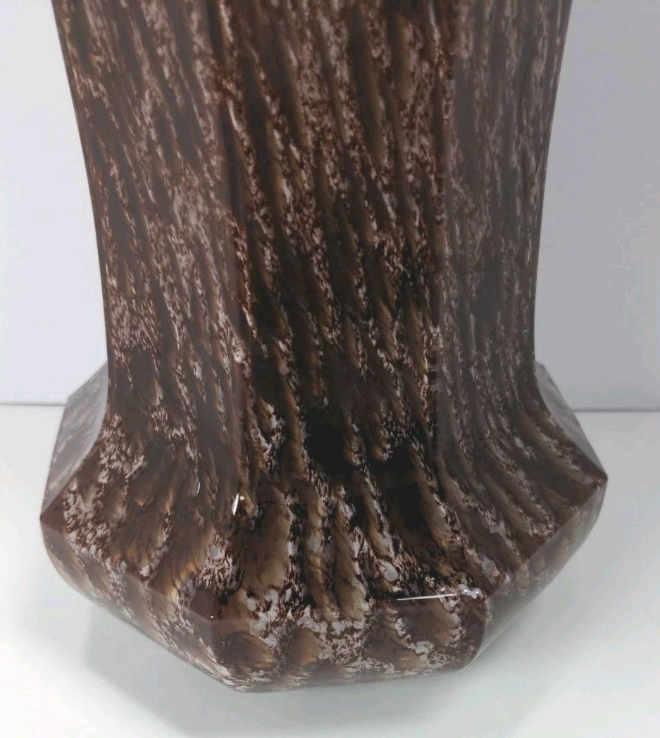 Vintage Red Speckled Glass Vase