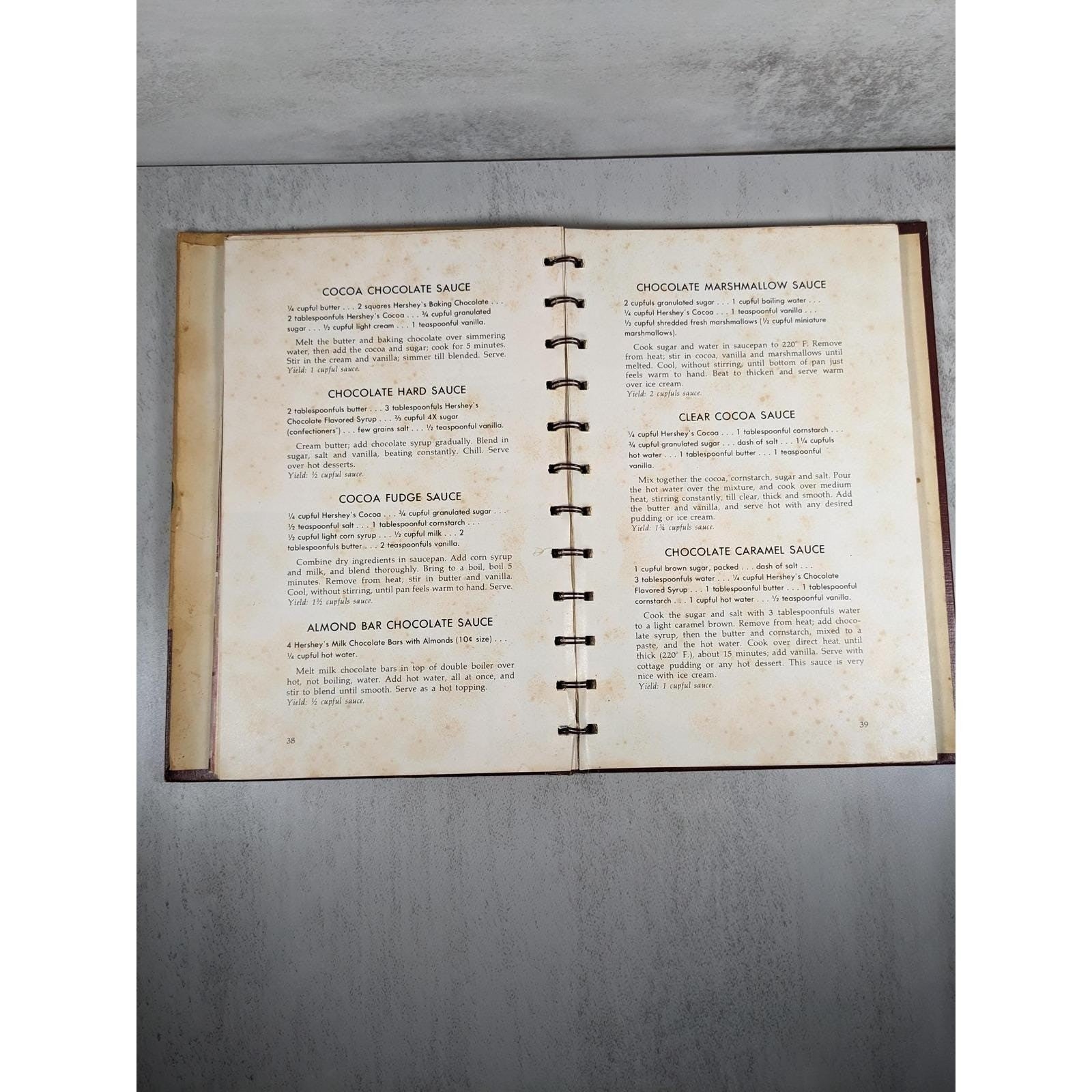 Hersheys 1934 Cookbook 1971 Revised Spiral Hardcover Recipes
