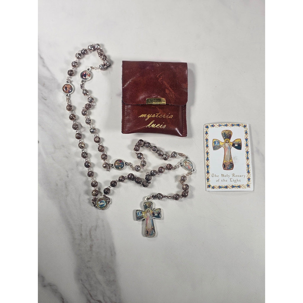 Vintage Mysteria Lucis Rosary Holy Rosary of the Light with Case