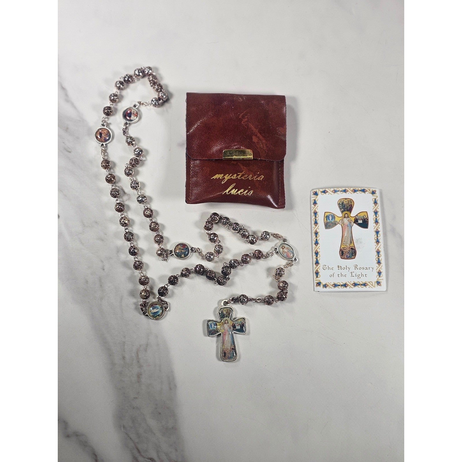 Vintage Mysteria Lucis Rosary Holy Rosary of the Light with Case