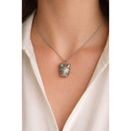 925 Sterling Silver Ram's Head Harmony Ball Necklace