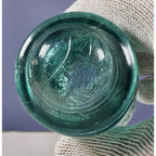 Vintage Hemingray No 9 Blue Glass Insulator May 2 1893