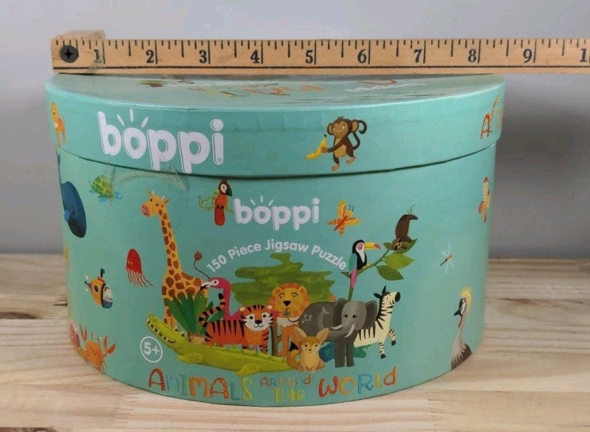 New Boppi 150 pcs "Animals Around The World" Jigsaw Kids Puzzle by Laura Watson