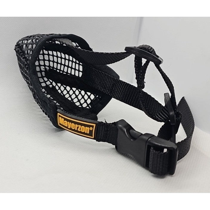 Mayerzon XS Black Dog Muzzle Adjustable Basket Style Pet Accessory