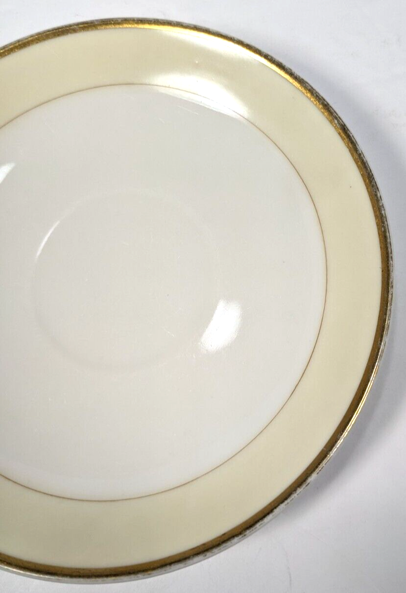 Noritake Dawn Saucer with Gold Trim – 5 5/8" Diameter