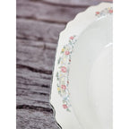 Vintage Lido Oval Serving Bowl W.S. George Floral Rim 9 1/4" x 7"