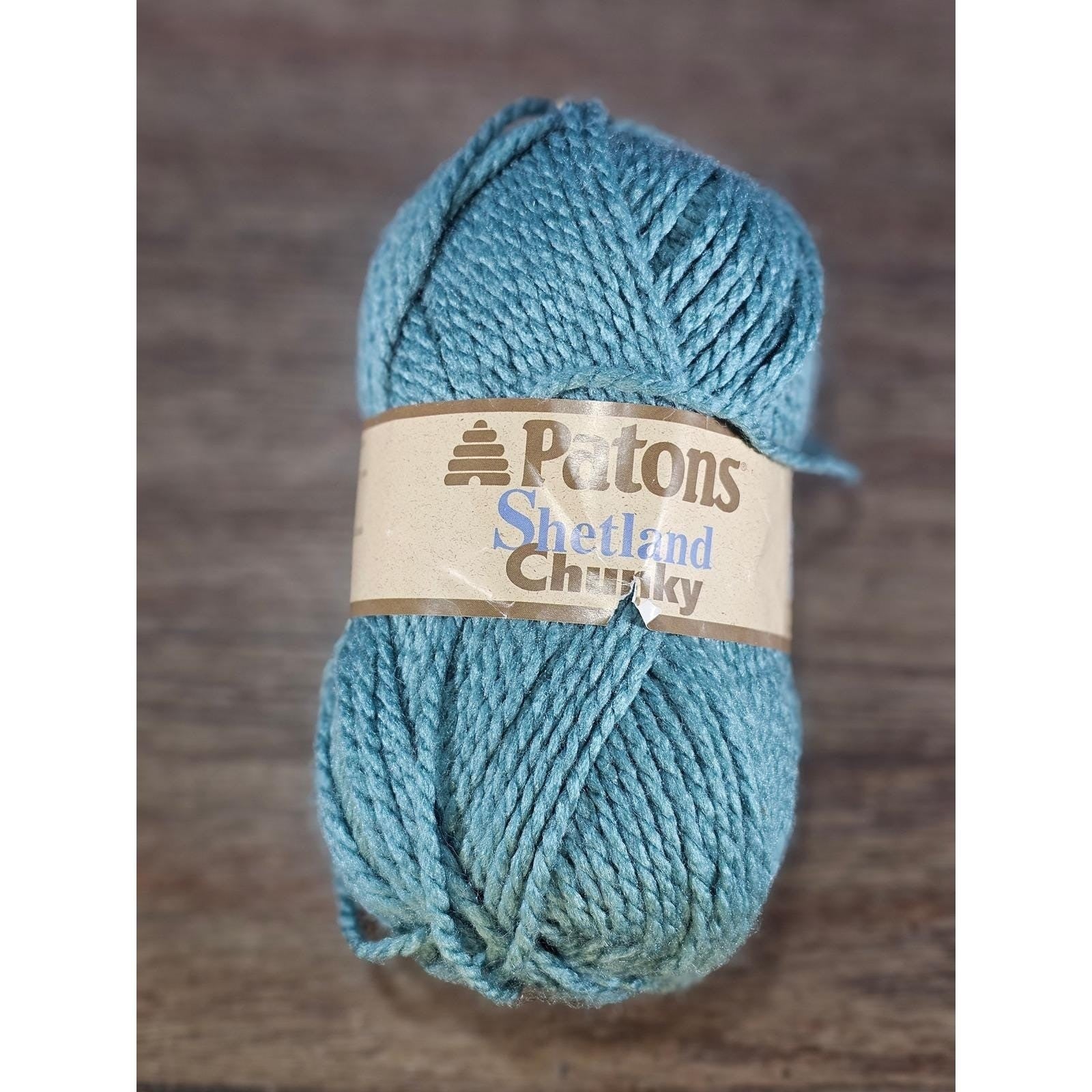 Patons Shetland Chunky Soft Teal Yarn 100g Wool Acrylic Canada