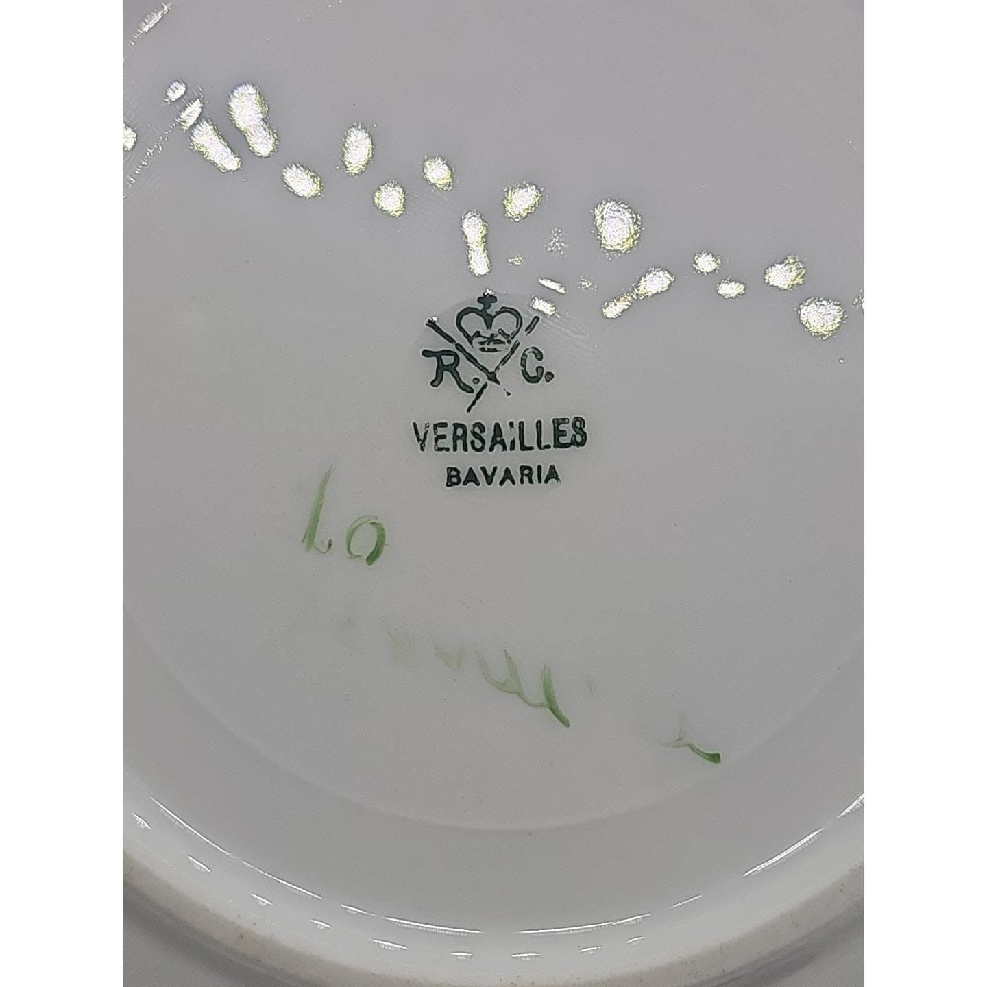 Vintage RC Versailles Bavaria Floral Plate 6" Hand Painted Porcelain