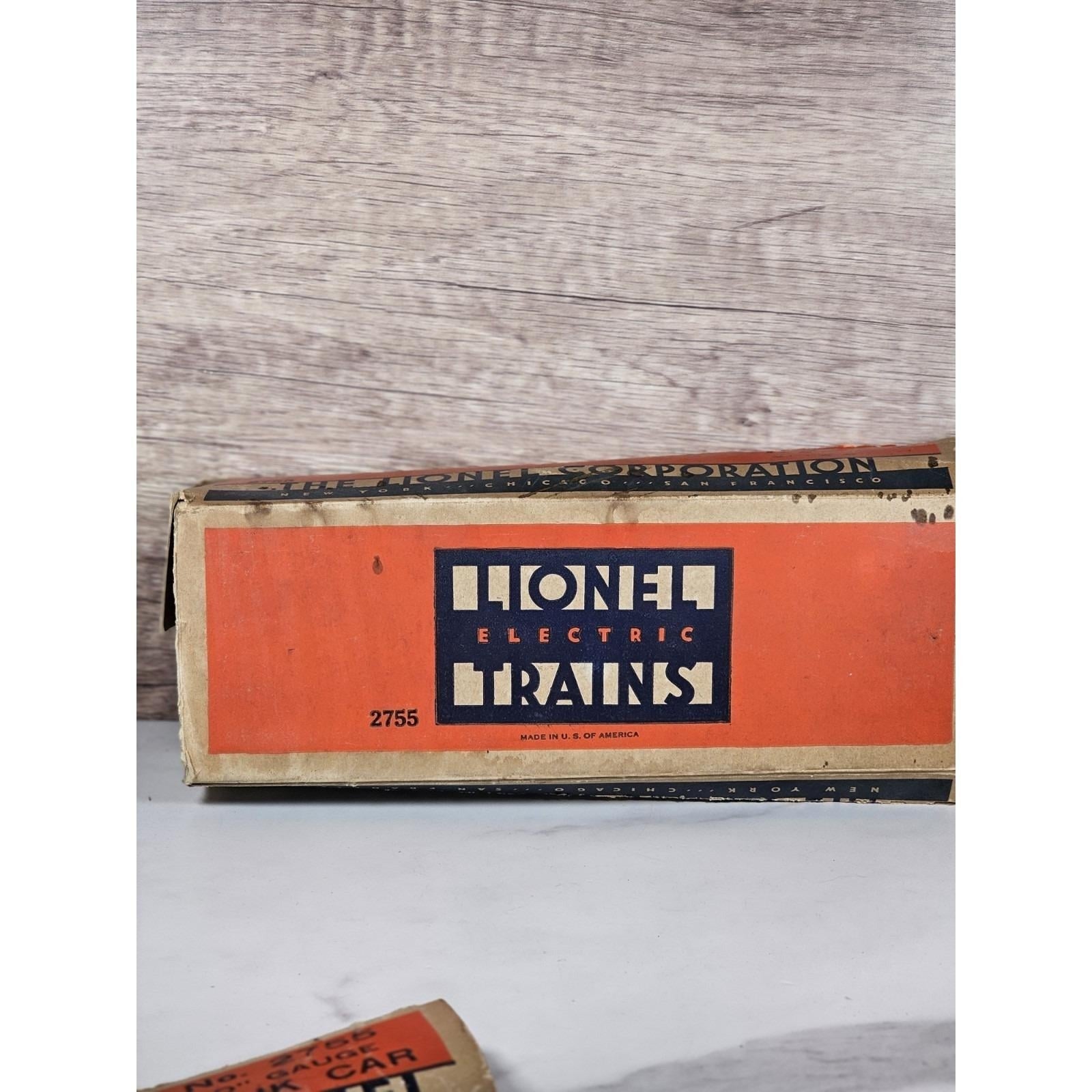 Vintage Lionel 2755 Sunoco Tank Car O Gauge Prewar Train With Box