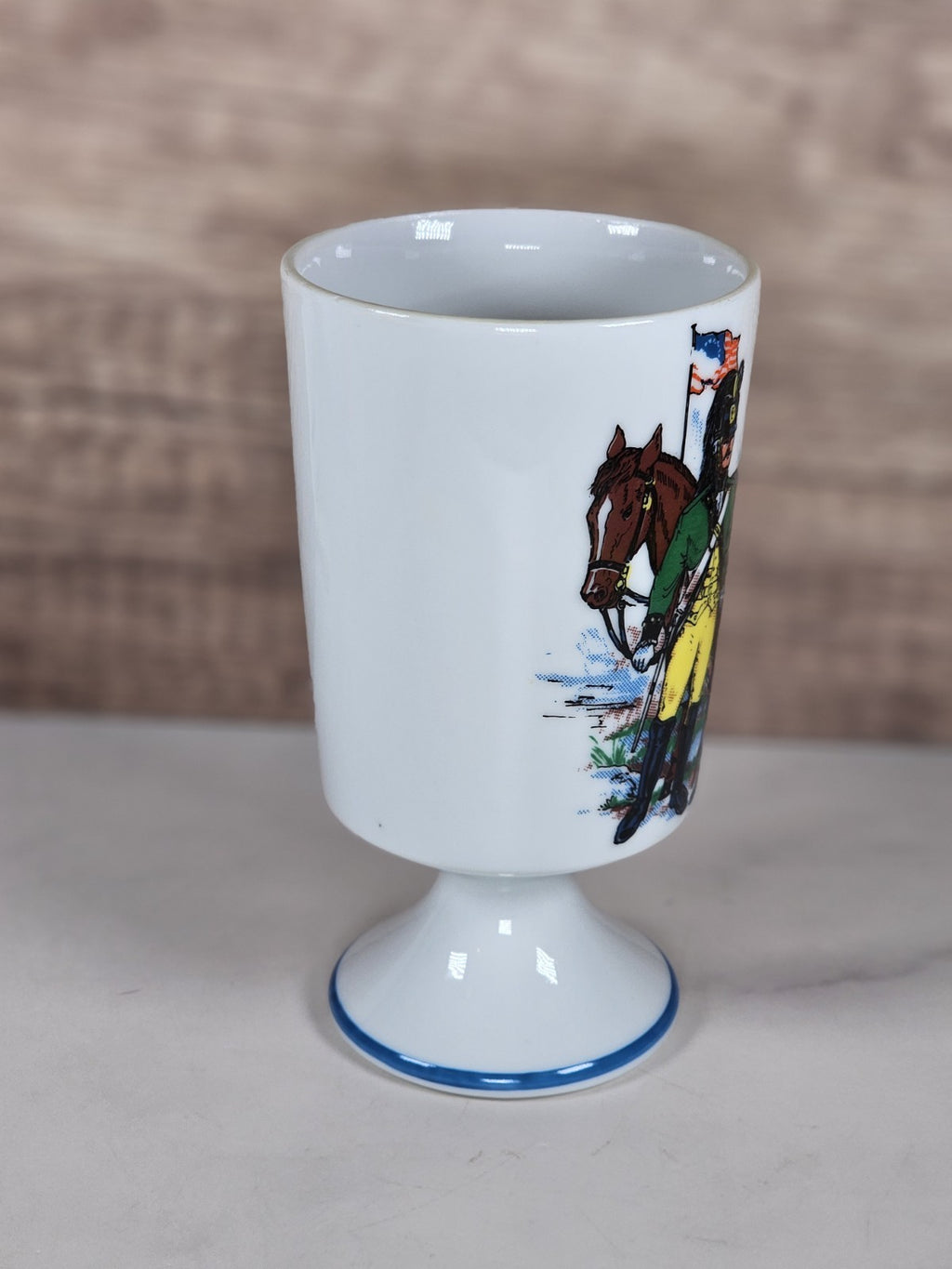 VTG Colonial Fred Roberts Co Footed Coffee Mug — American Revolutionary War