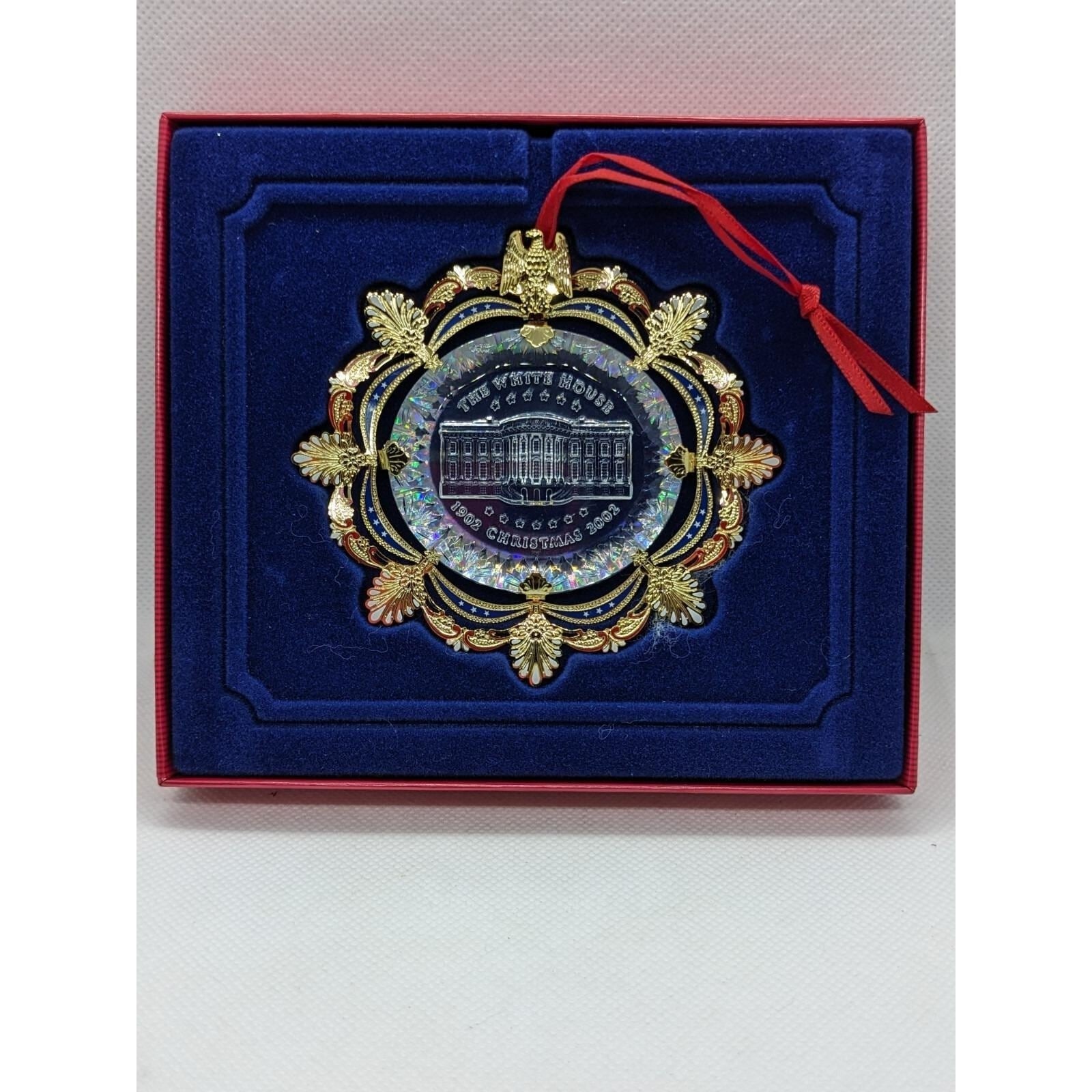 White House 2002  Historical Association Christmas Ornament Boxed