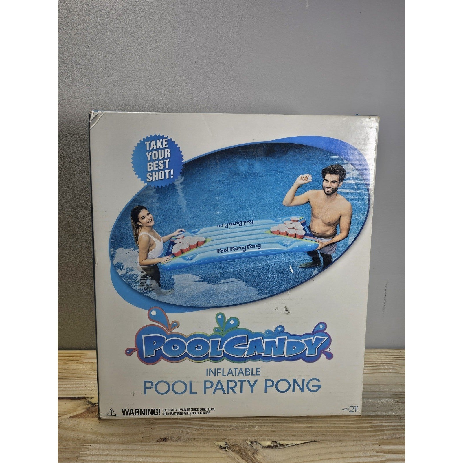 Pool Candy Inflatable Pool Party Pong Game New in Box